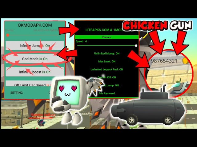 2 NEW!😱 Chicken Gun MOD MENU, 100% Real